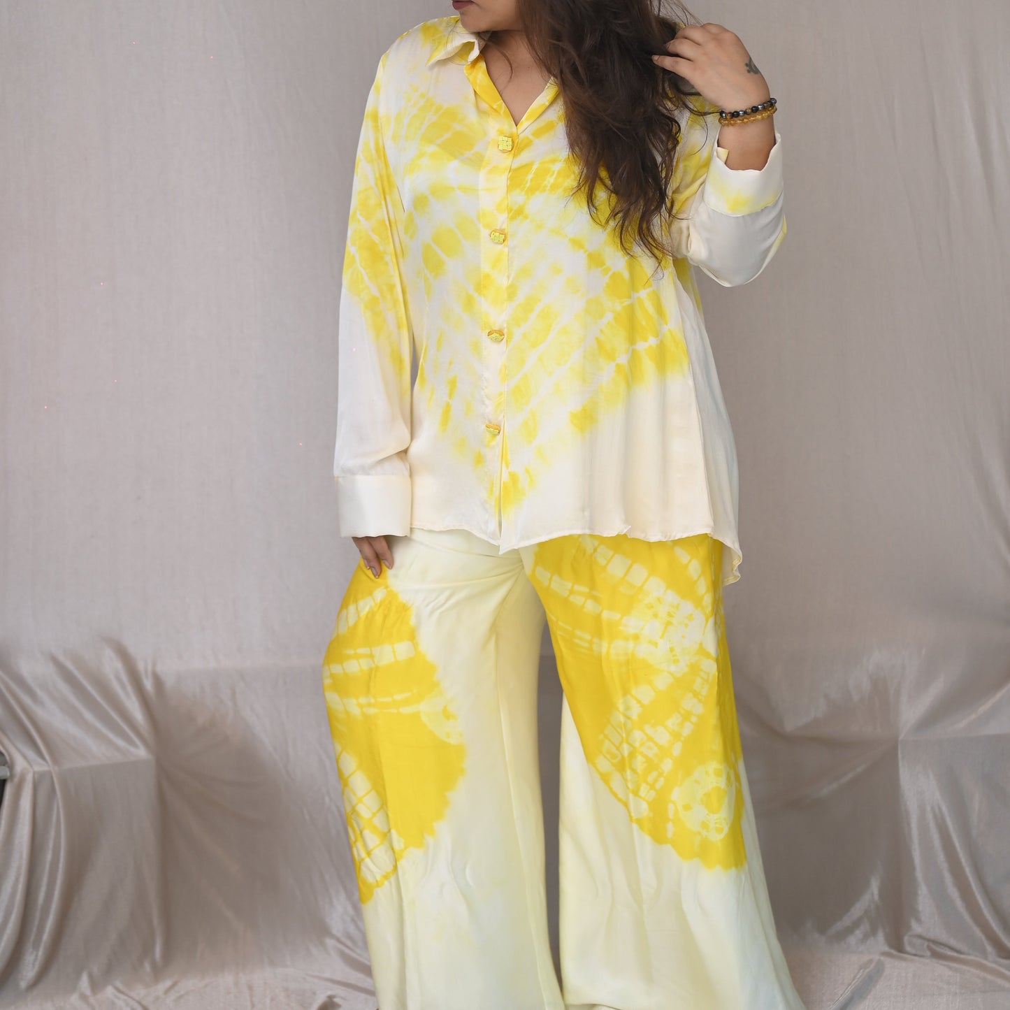 Yellow Tie & Dye Co-ord Set
